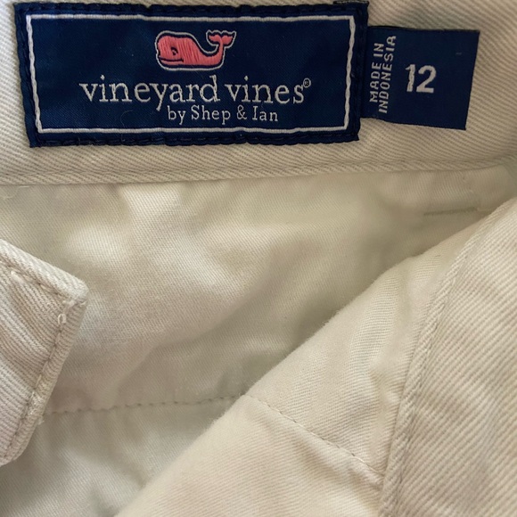 Vineyard Vines Stone Cotton Shorts, Size 12 - Picture 3 of 4